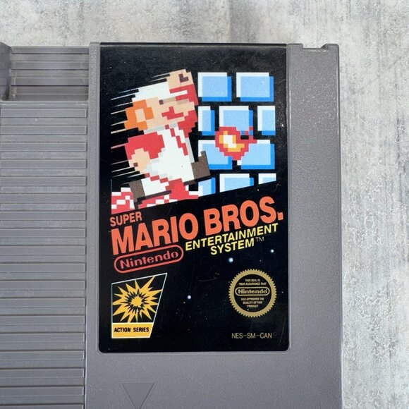 Super Mario Bros 1 (NES, 1985) Authentic Complete CIB Manual TESTED Mattel - Picture 3 of 16